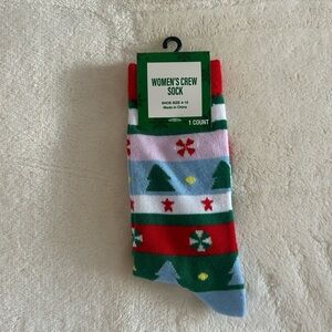 Festive Multicolor Crew Socks